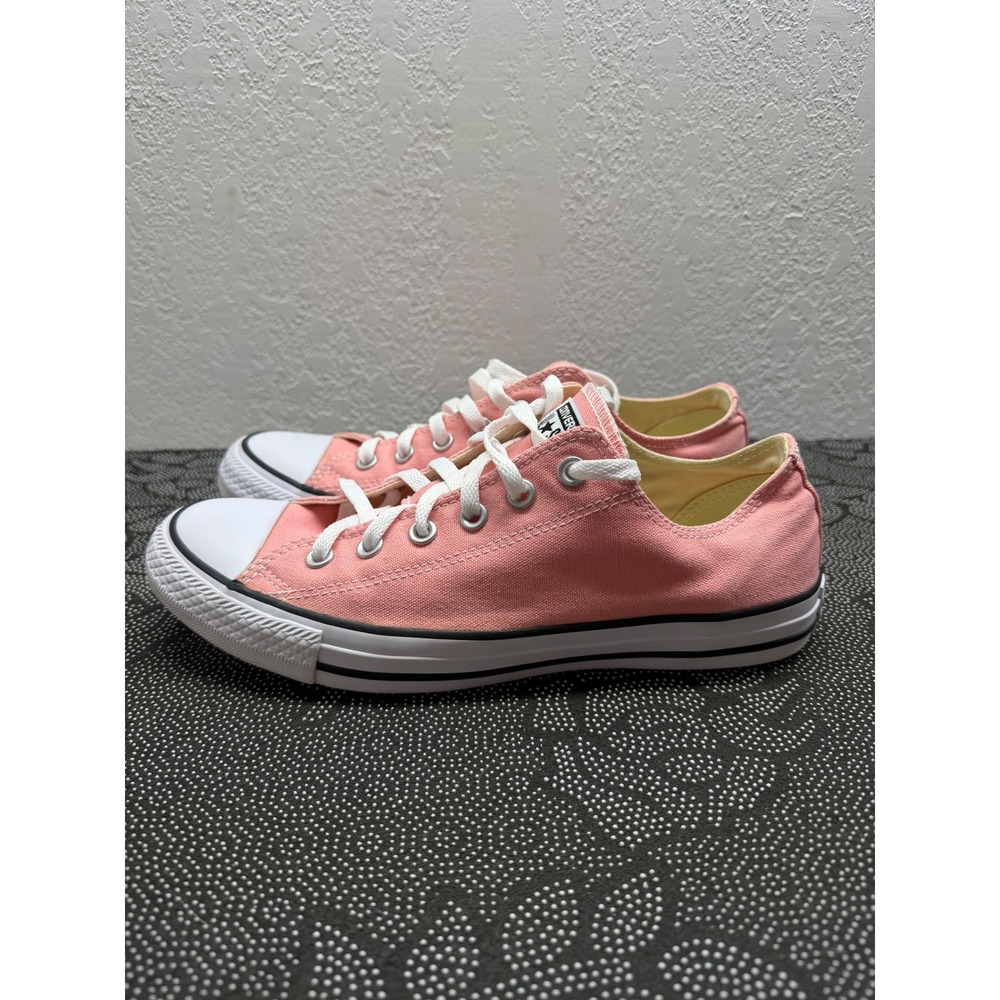 Converse Chuck Taylor All Star Low Pink Canvas Sneakers Mens 8 Womens 10 132300F